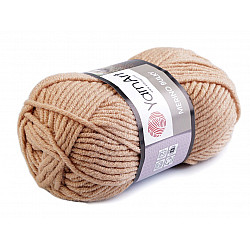 Fir de tricotat Merino bulky, 100 g - bej